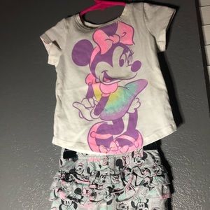 Minnie Mouse short set